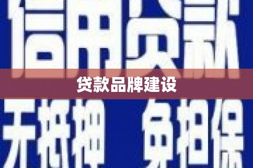 洞口贷款品牌建设