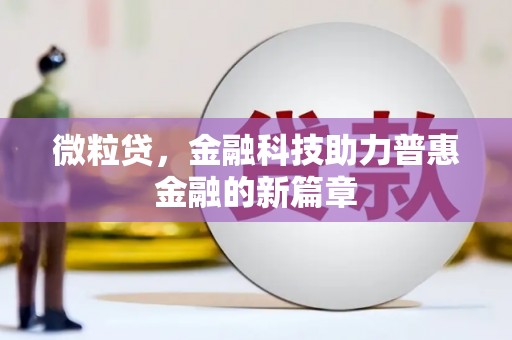 洞口微粒贷，金融科技助力普惠金融的新篇章