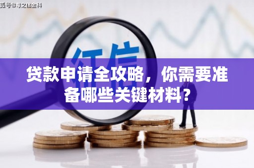 洞口贷款申请全攻略，你需要准备哪些关键材料？