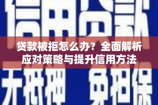 洞口贷款被拒怎么办？全面解析应对策略与提升信用方法