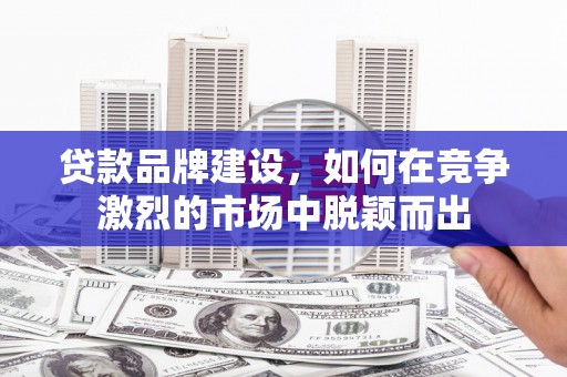 洞口贷款品牌建设，如何在竞争激烈的市场中脱颖而出