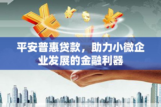洞口平安普惠贷款，助力小微企业发展的金融利器