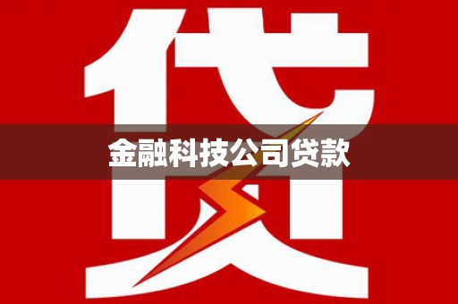 洞口金融科技公司贷款