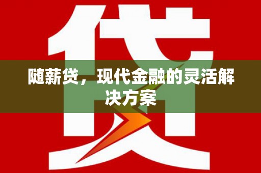 洞口随薪贷，现代金融的灵活解决方案
