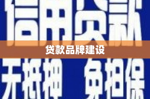 洞口贷款品牌建设