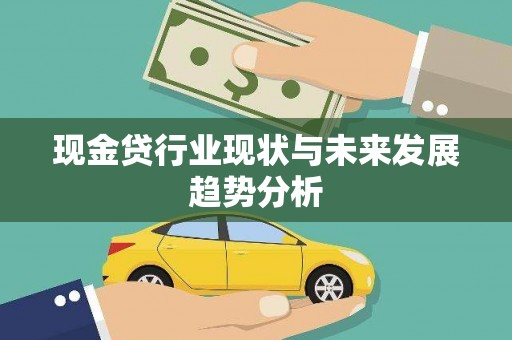 洞口现金贷行业现状与未来发展趋势分析