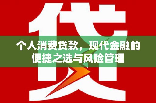 洞口个人消费贷款，现代金融的便捷之选与风险管理