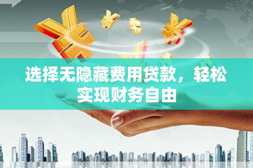 洞口选择无隐藏费用贷款，轻松实现财务自由