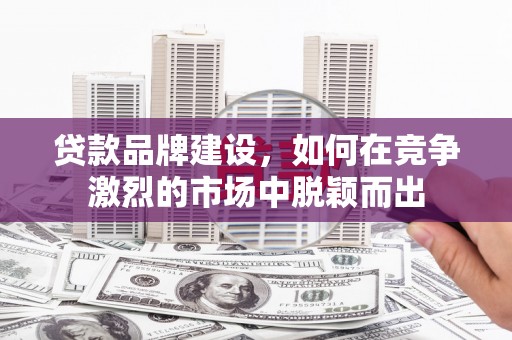 洞口贷款品牌建设，如何在竞争激烈的市场中脱颖而出