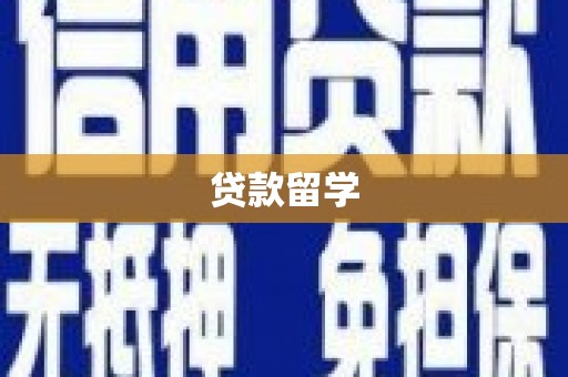 洞口贷款留学