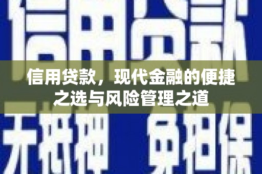 洞口信用贷款，现代金融的便捷之选与风险管理之道