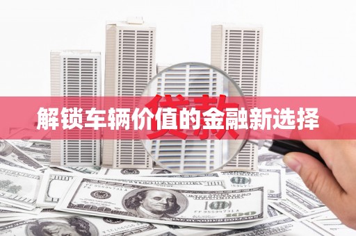 洞口解锁车辆价值的金融新选择