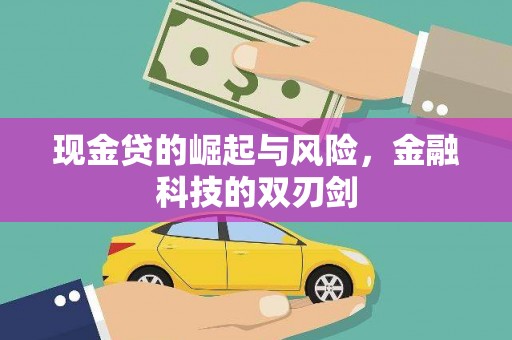 洞口现金贷的崛起与风险，金融科技的双刃剑