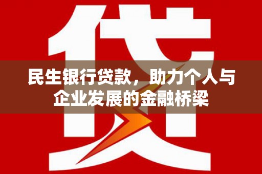 洞口民生银行贷款，助力个人与企业发展的金融桥梁