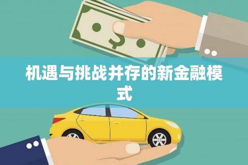 洞口机遇与挑战并存的新金融模式
