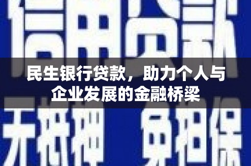 洞口民生银行贷款，助力个人与企业发展的金融桥梁