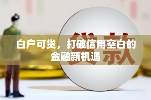 洞口白户可贷，打破信用空白的金融新机遇