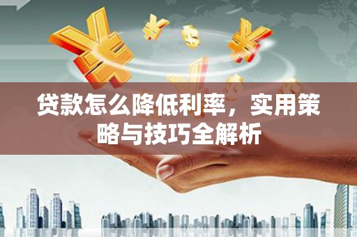 洞口贷款怎么降低利率，实用策略与技巧全解析
