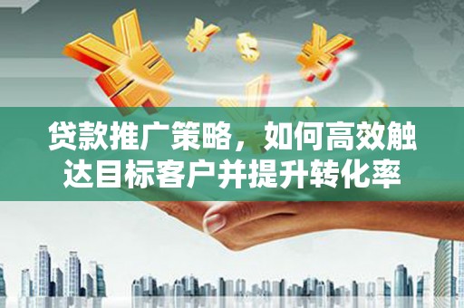 洞口贷款推广策略，如何高效触达目标客户并提升转化率