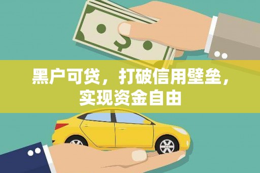 洞口黑户可贷，打破信用壁垒，实现资金自由