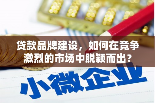 洞口贷款品牌建设，如何在竞争激烈的市场中脱颖而出？