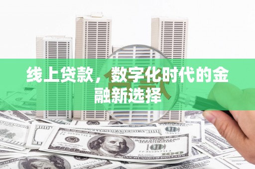 洞口线上贷款，数字化时代的金融新选择