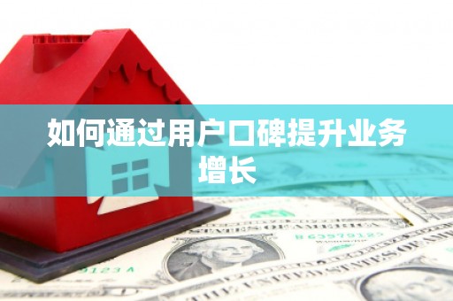 洞口如何通过用户口碑提升业务增长