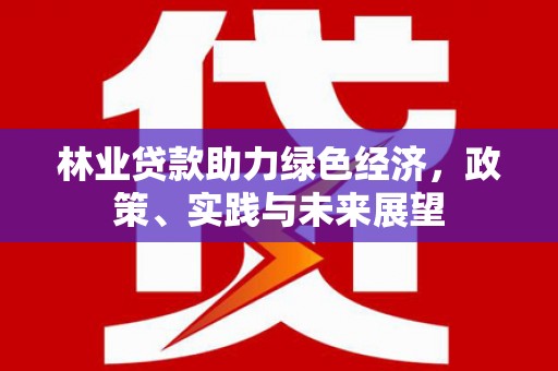 洞口林业贷款助力绿色经济，政策、实践与未来展望